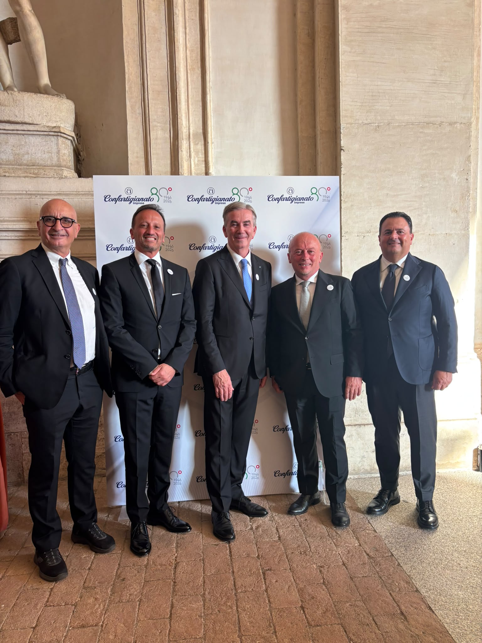 Confartigianato Caserta a Palazzo Barberini per gli 80 anni della Confederazione